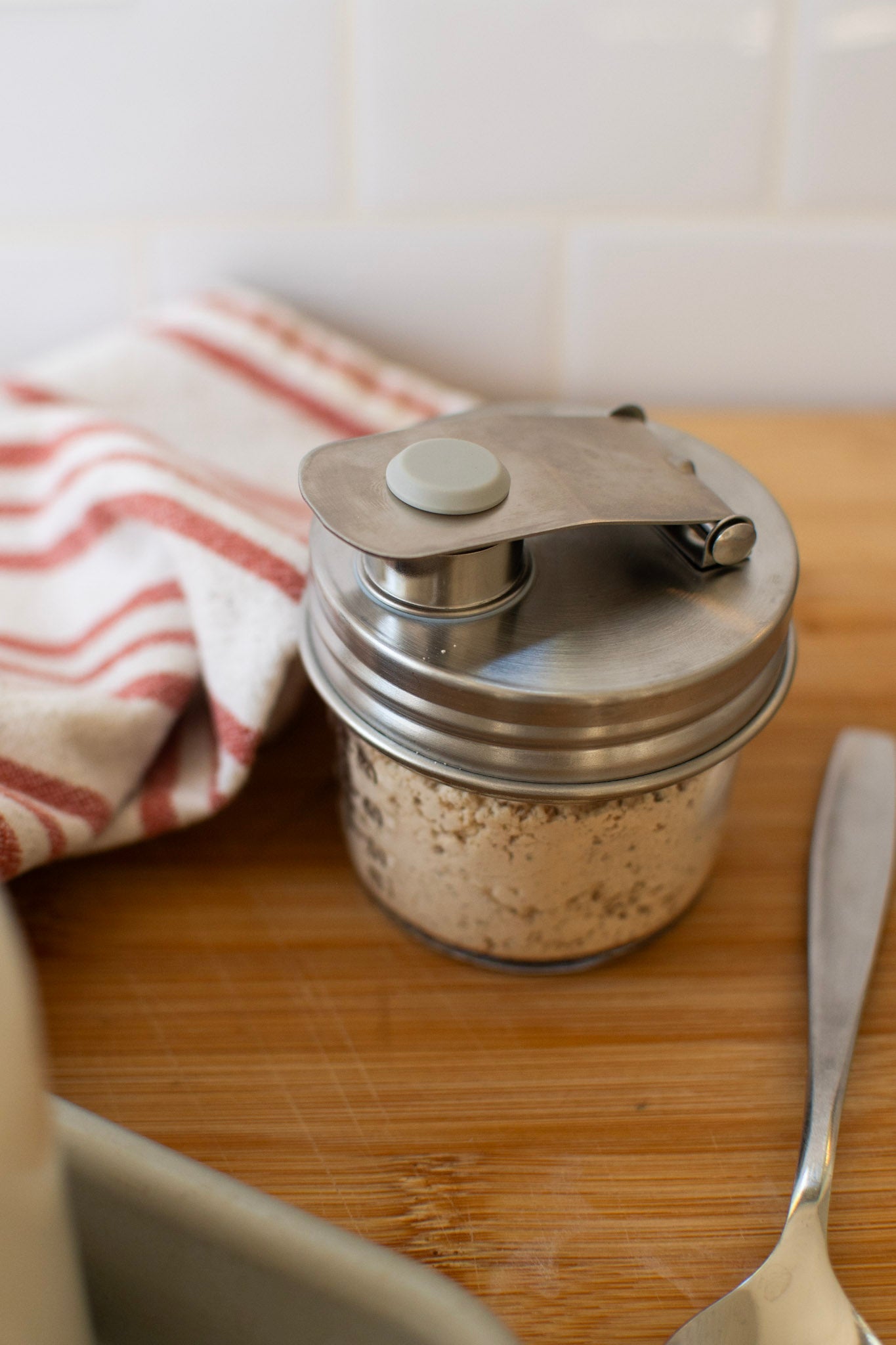 Pourable Jar Lid Stainless Steel