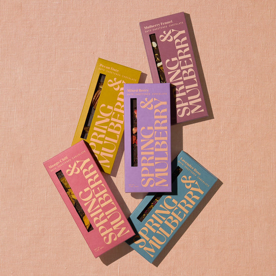 Date-Sweetened Dark Chocolate | Embellished Collection by Spring & Mulberry