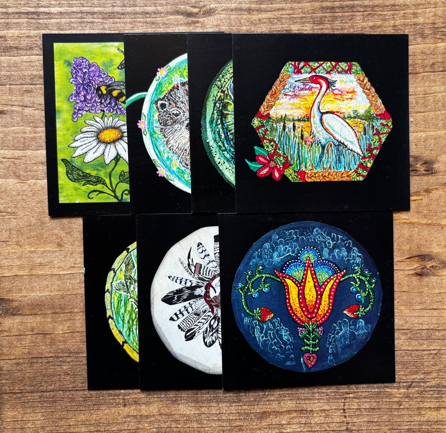 Native Print Magnets by Bright Star Art Studios