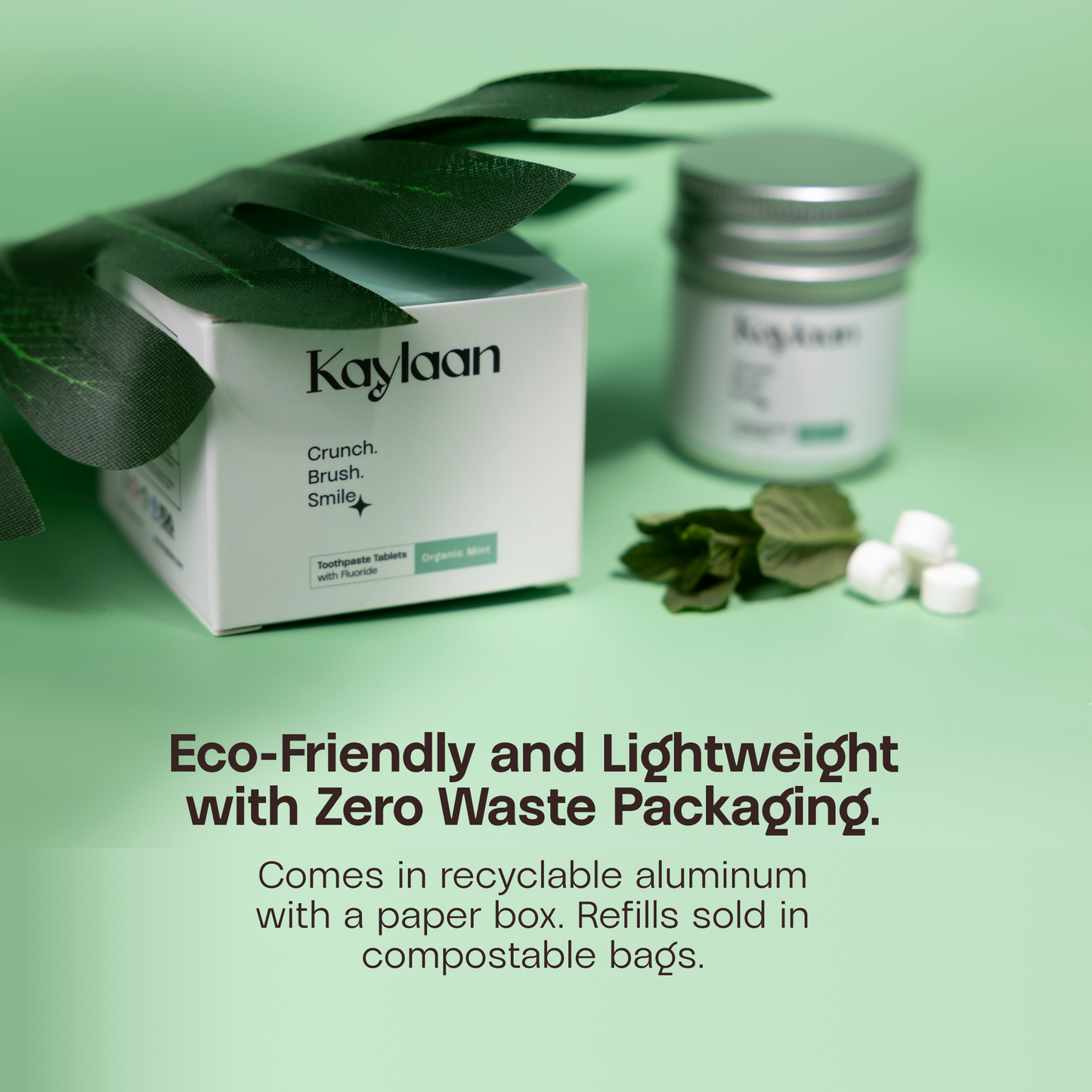 Toothpaste Tablets: Mint Fluoride by Kaylaan