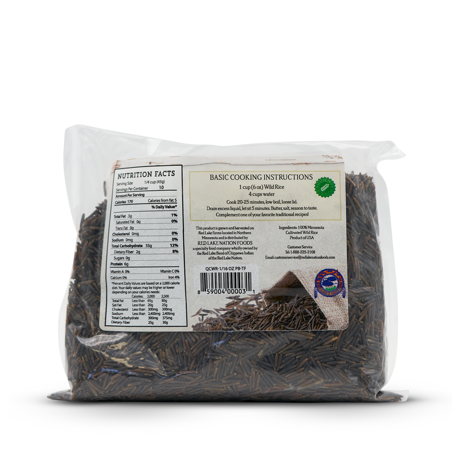 Red Lake Nation - Minnesota Cultivated  Quick Cook Wild Rice 16oz