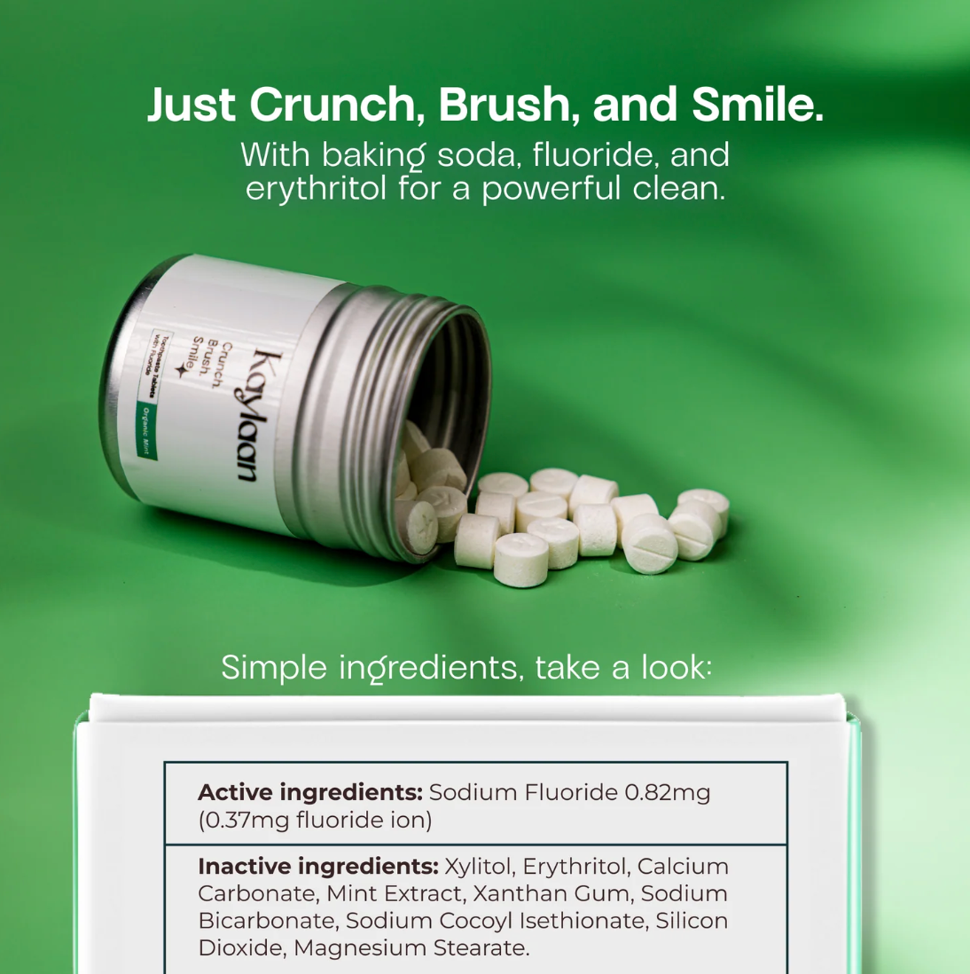 Fluoride Toothpaste Tablets