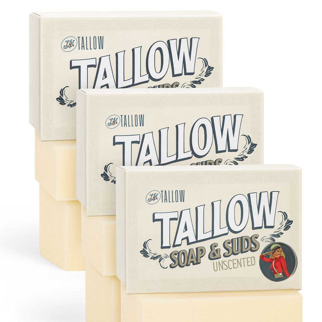 All-Natural Tallow Soaps