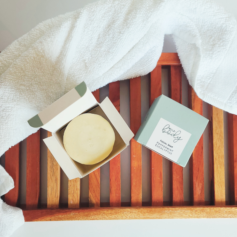Goat Milk Facial Soap | Peppermint Eucalyptus