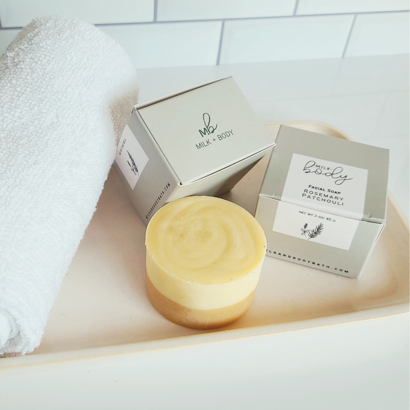 Milk + Body - Facial Soap: Rosemary Patchouli