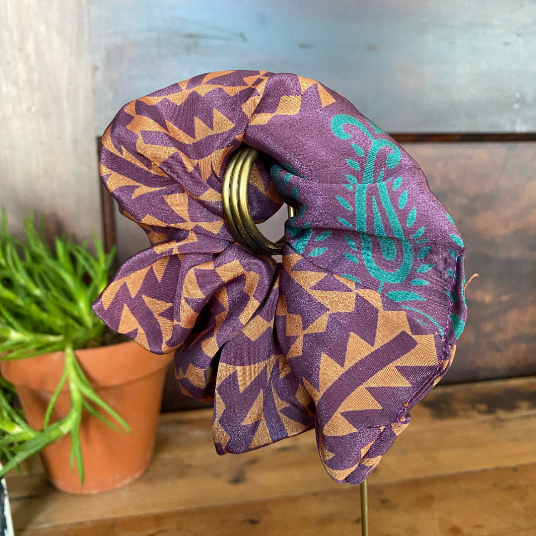 Upcycled Silk Scrunchies