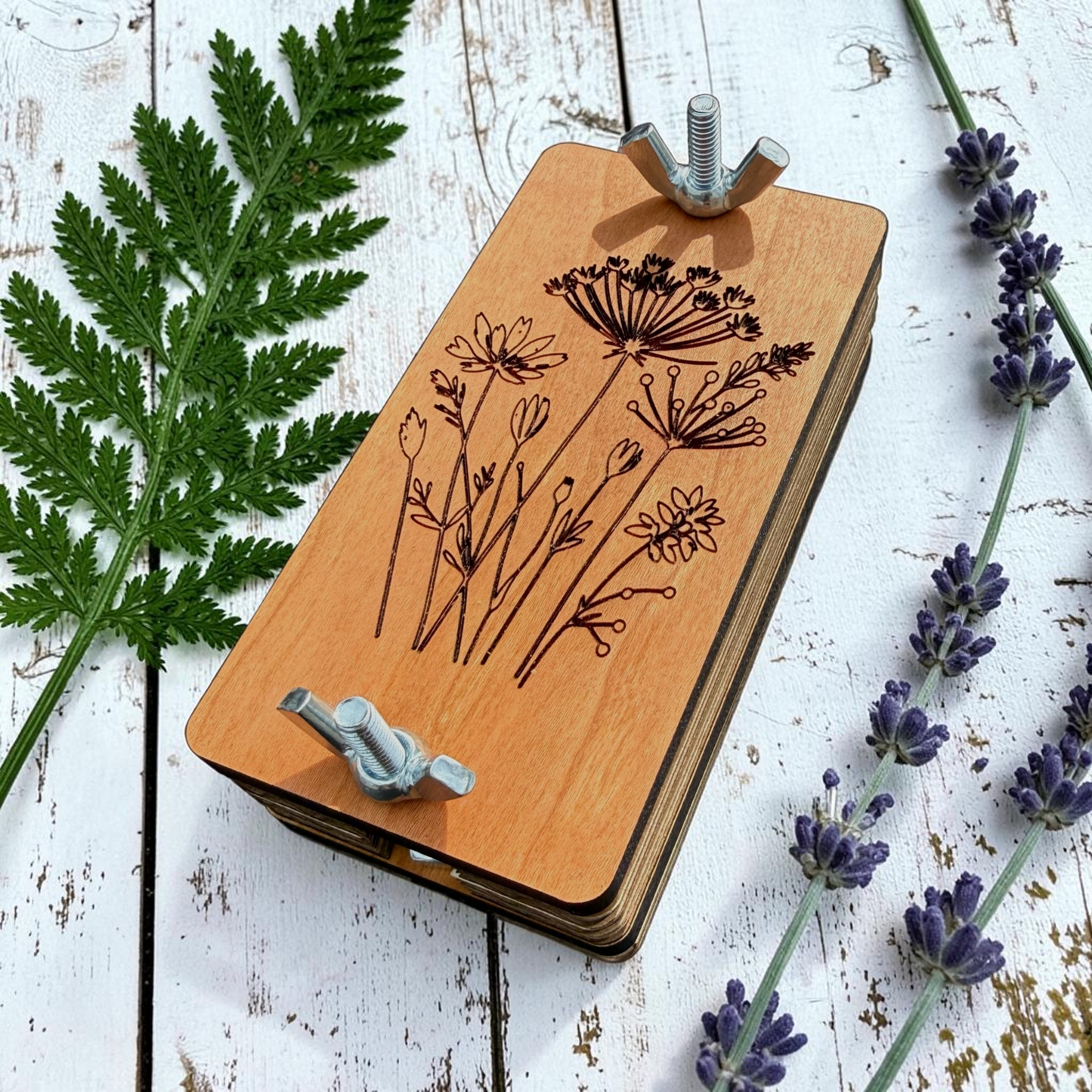 Cherry Hardwood Flower Press Kit | Wildflower Design