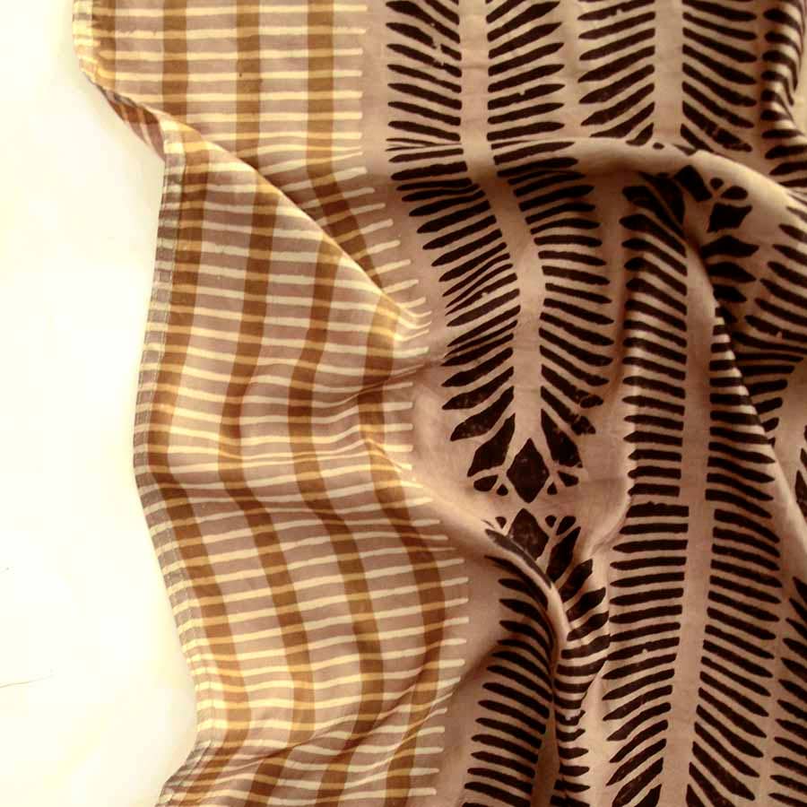 Block Print Head Scarf/Bandana | Geo