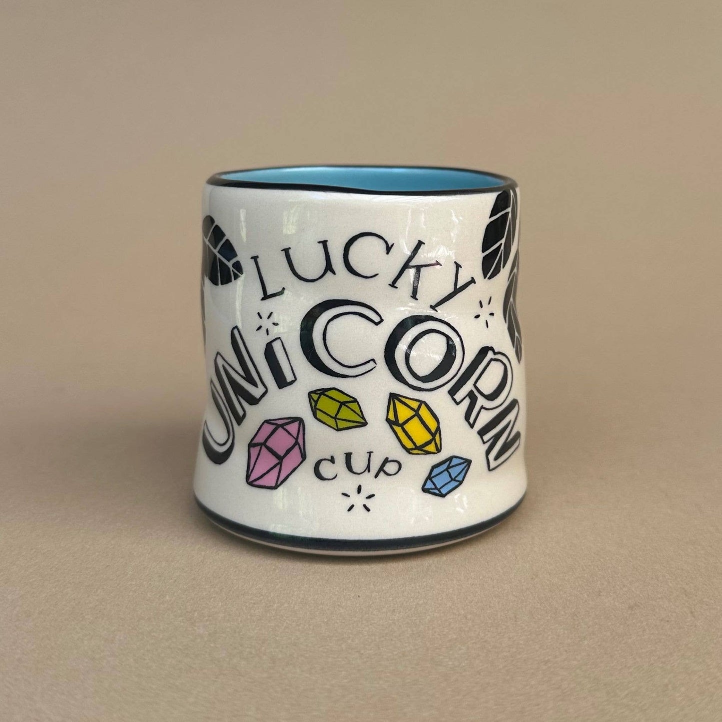 Lucky Unicorn Cup Ceramic Mug/Cup Medium by The Bowl Maker