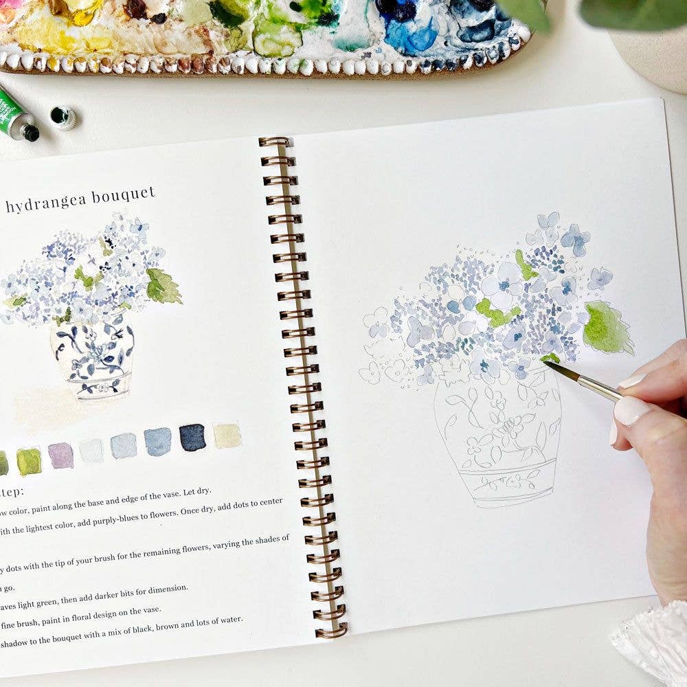 Watercolor Workbook: Bouquets