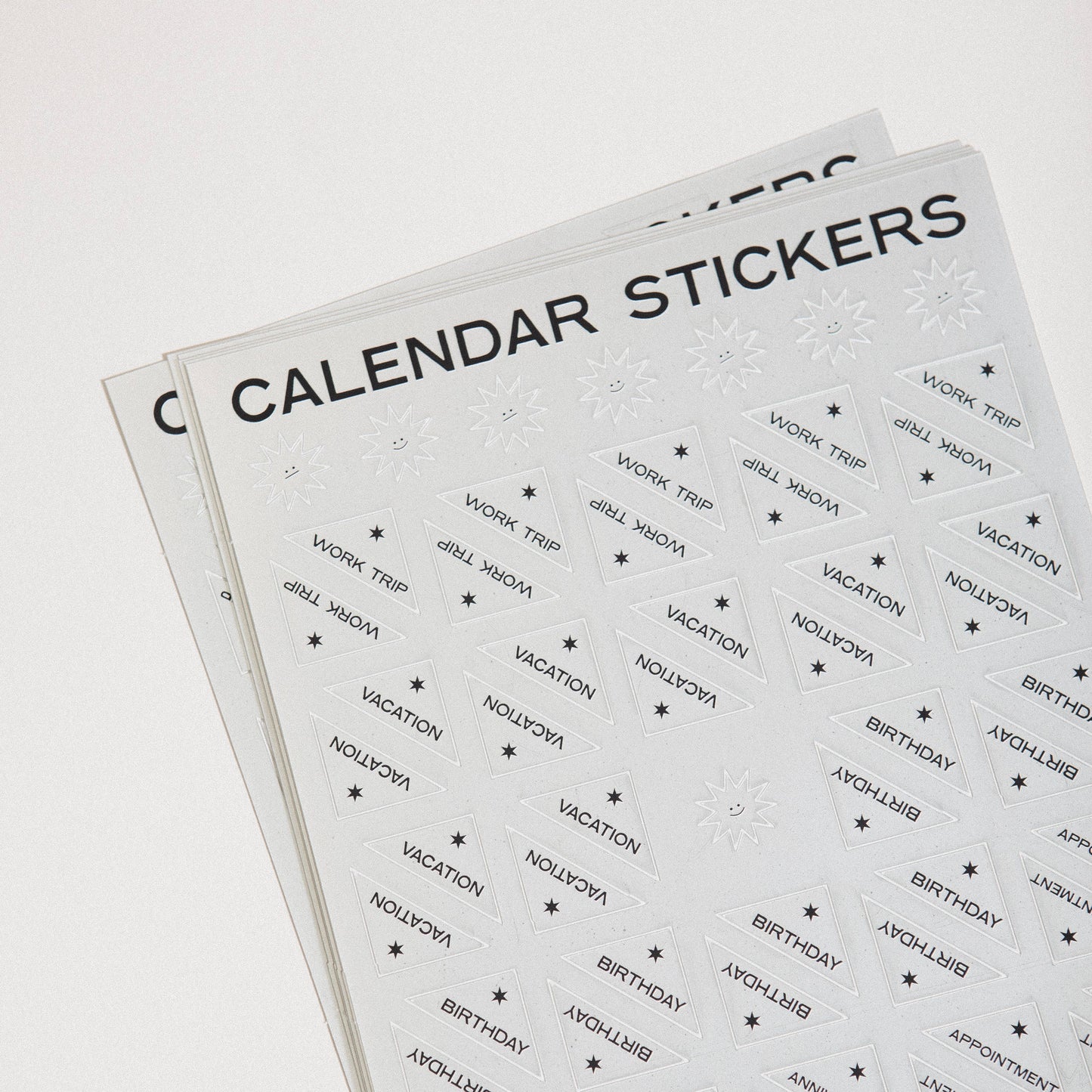 Chrome Calendar Stickers