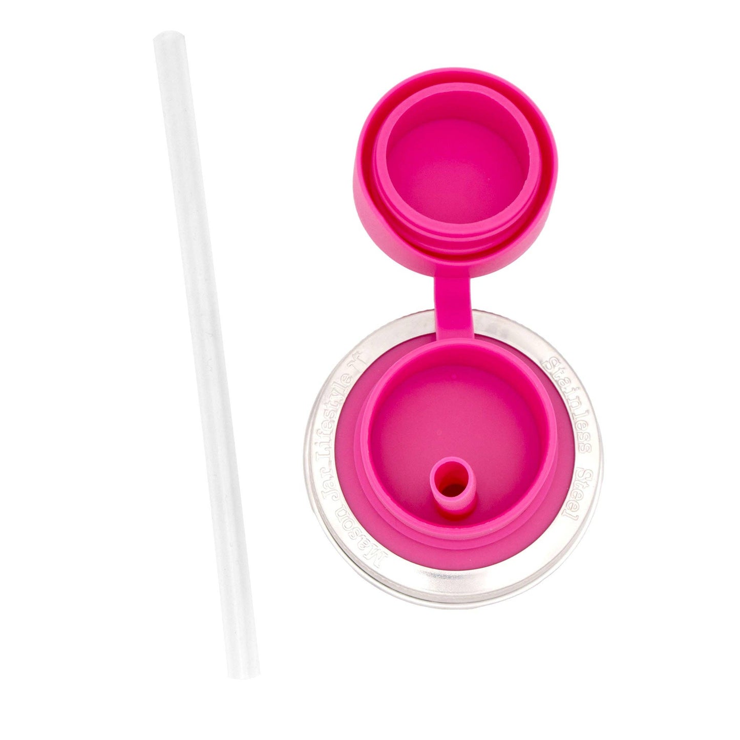 Pop-Up Sippy Straw Lids for Mason Jars | Regular Mouth