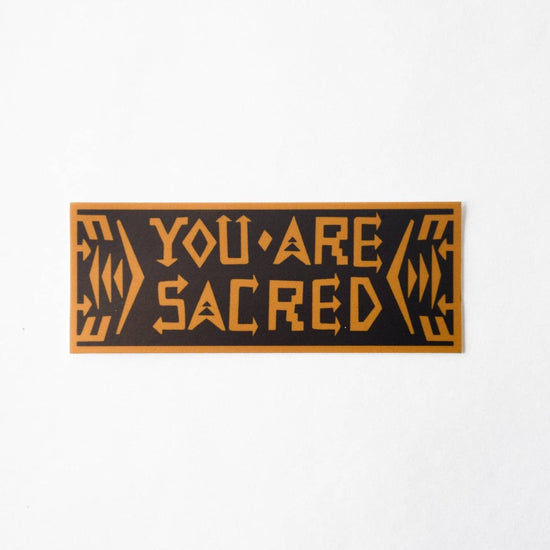 Thunder Voice Hat Co. - 'You Are Sacred' Sticker