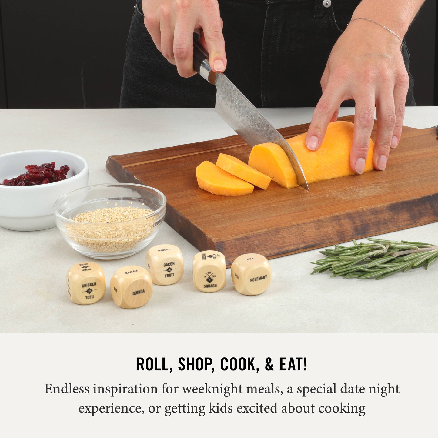 Foodie Dice | Inspiration for Seasonal Dinners