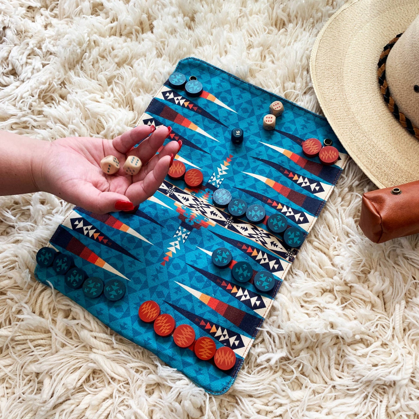 Backgammon Roll-Up Game