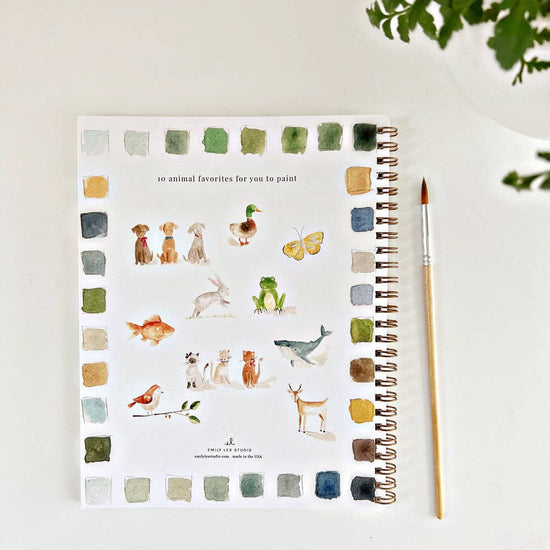 Emily Lex Studio - Watercolor Workbook: Animals