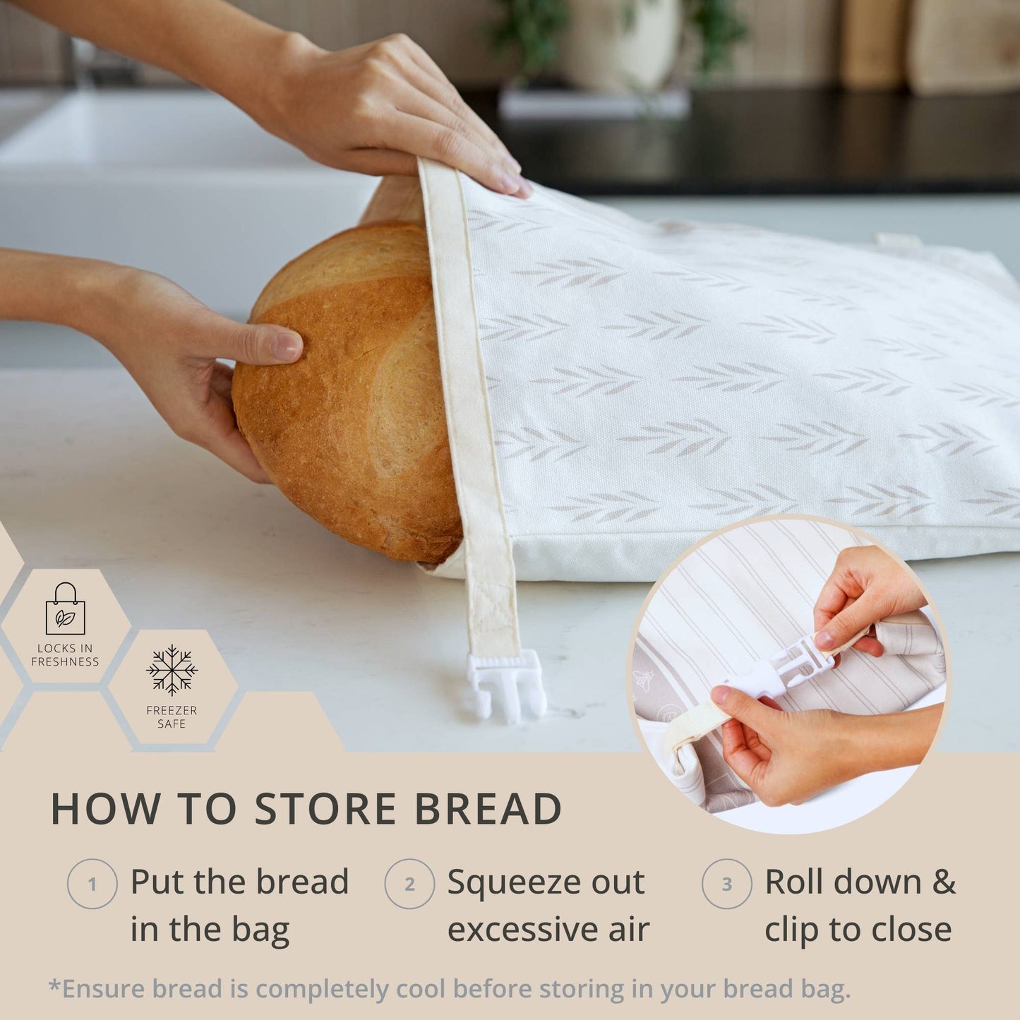Beeswax Lined Bread Bags