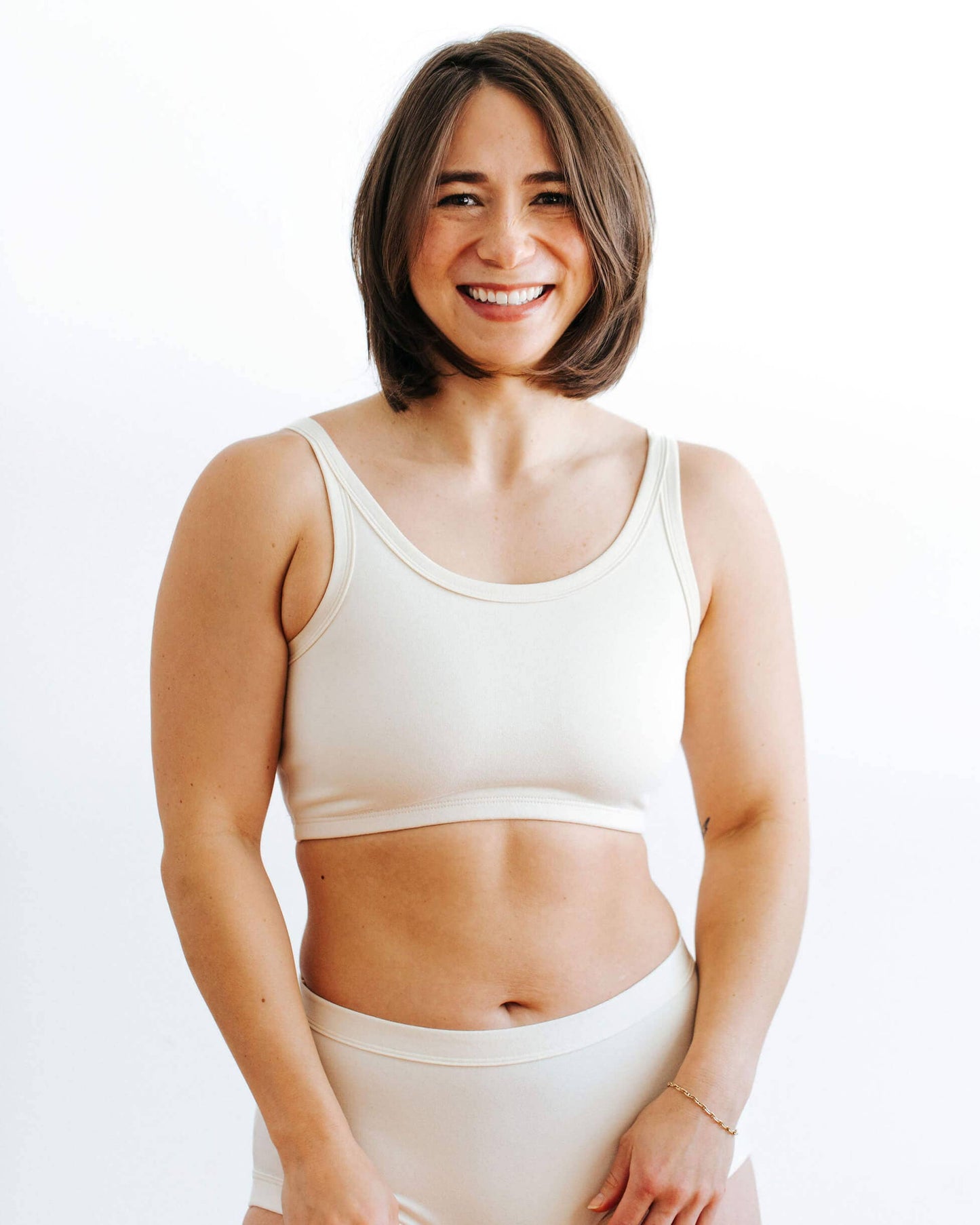 Organic Longline Bra | Black