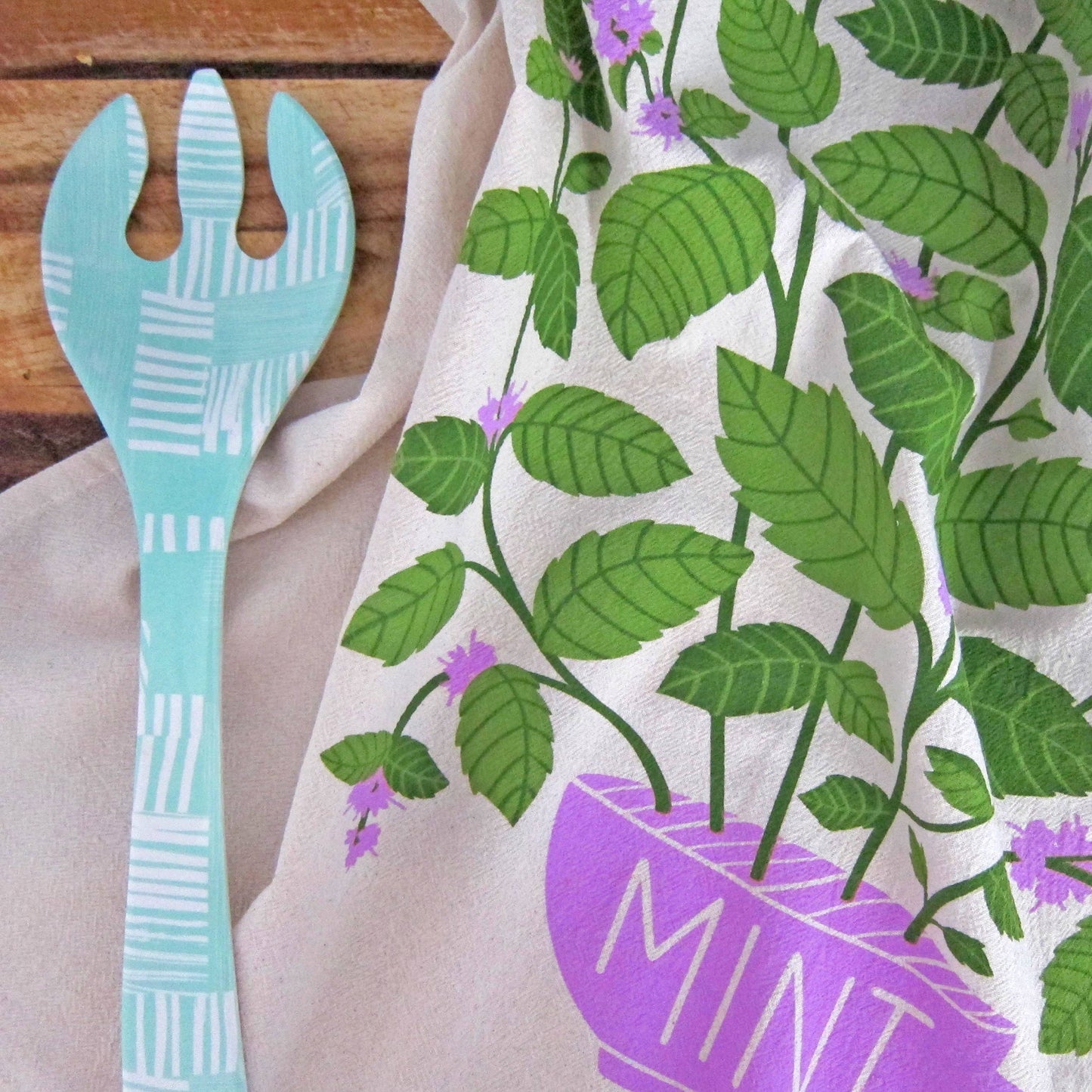 Lilac Mint Tea Towel Set