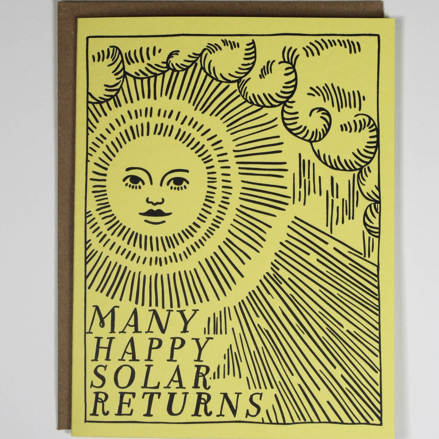 Birthday Solar Return Letterpress Card