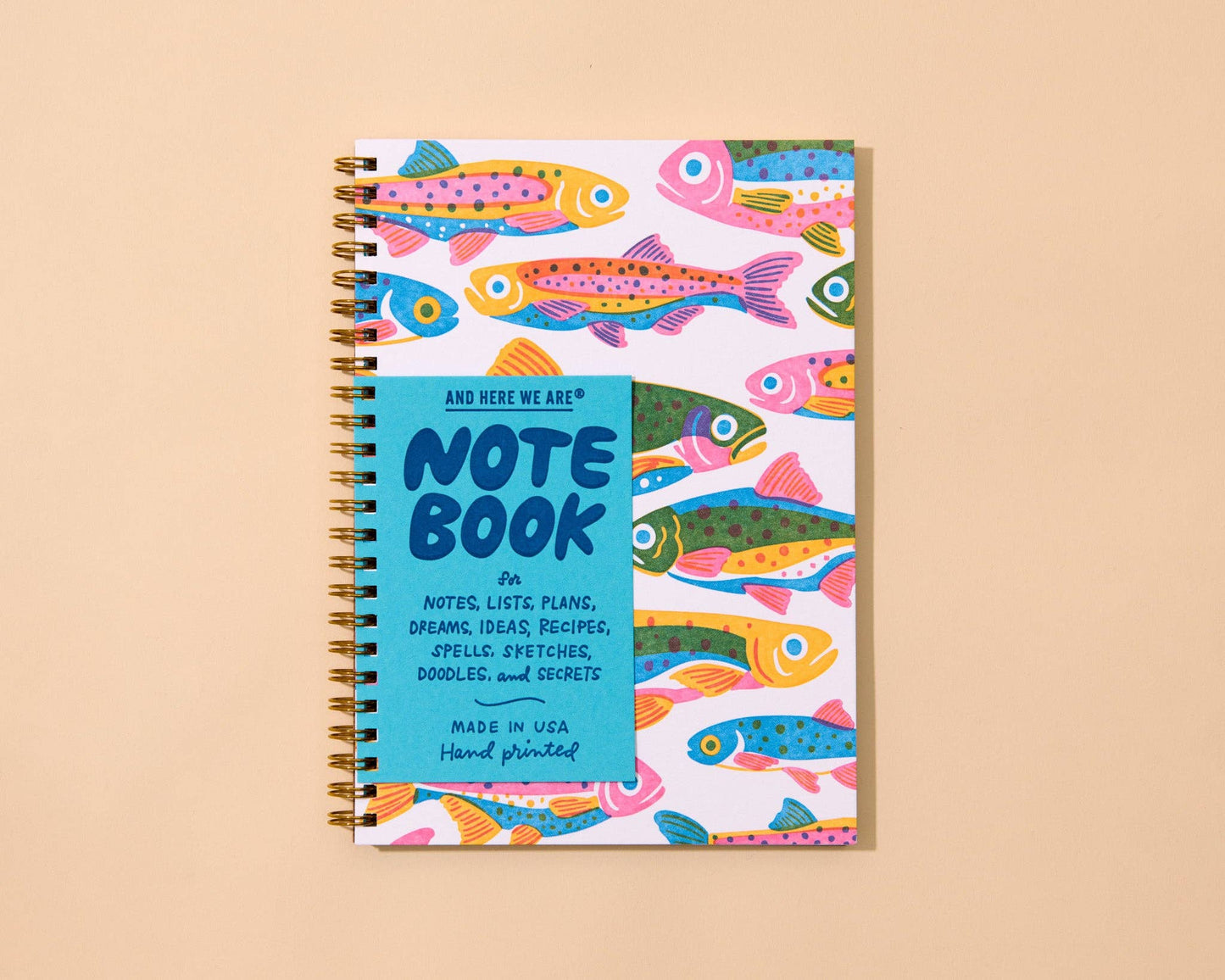 Letterpress A5 Spiral Notebook