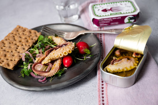 Octopus in Olive Oil by Miss Can