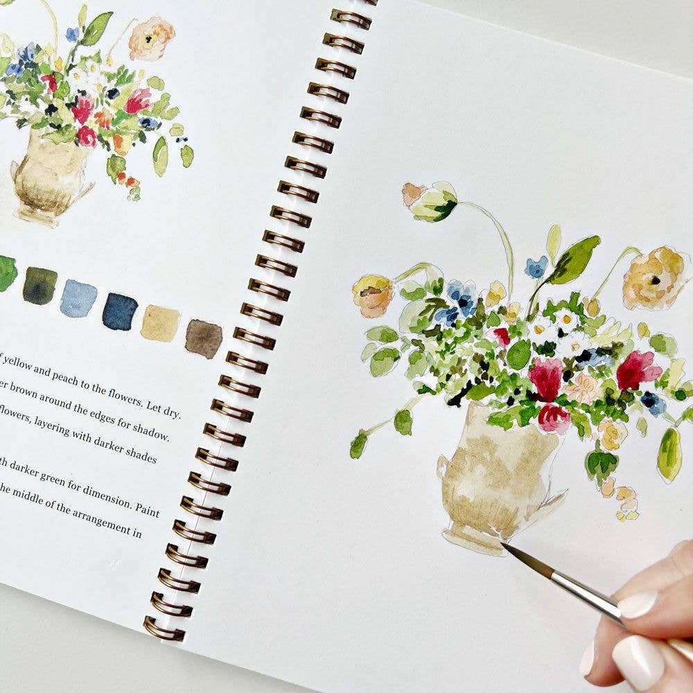 Watercolor Workbook: Bouquets