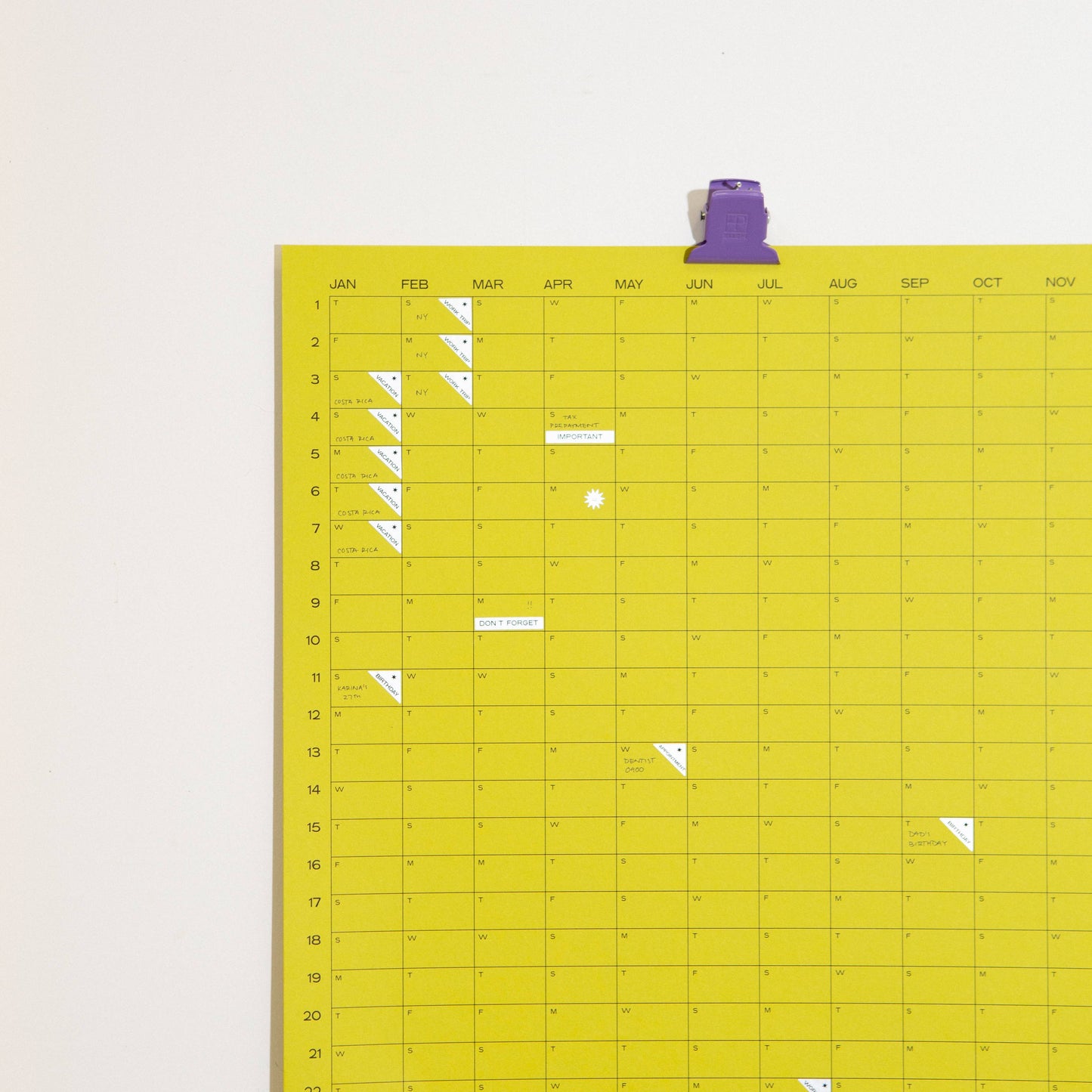Chrome Calendar Stickers