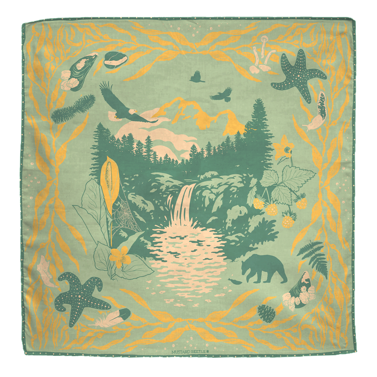 Organic Fair Trade Bandana by Mustard Beetle