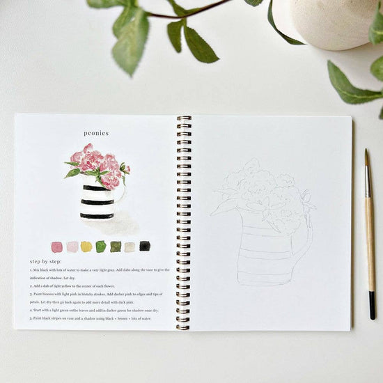 Load image into Gallery viewer, Watercolor Workbook: Bouquets
