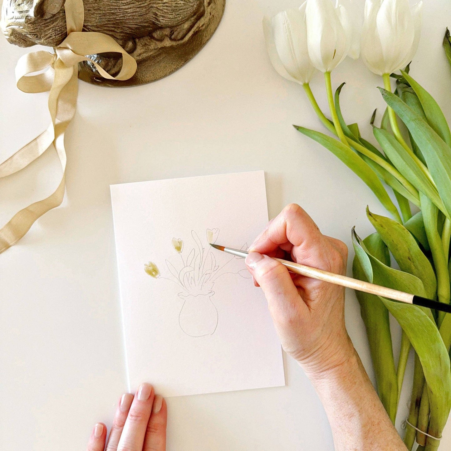 Paintable Notecards: Easter