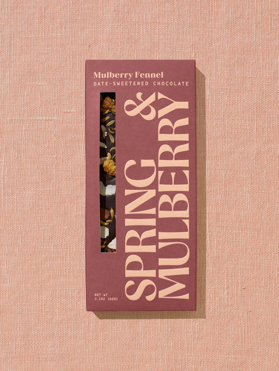Date-Sweetened Dark Chocolate | Embellished Collection by Spring & Mulberry