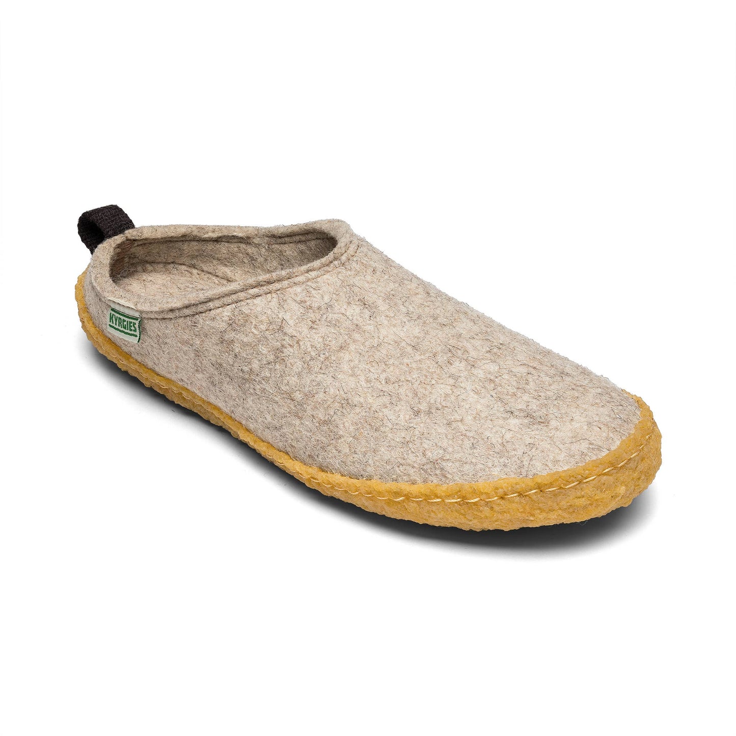 Oatmeal Wool Slide Slippers by Kyrgies