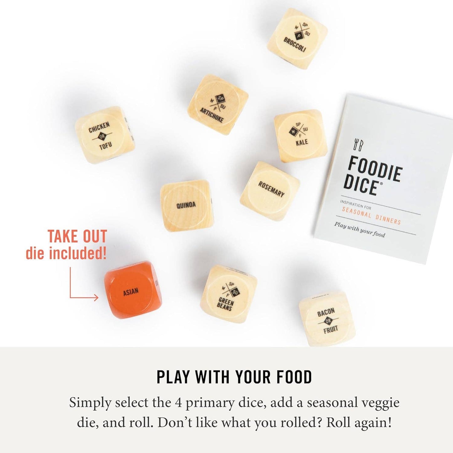 Foodie Dice | Inspiration for Seasonal Dinners