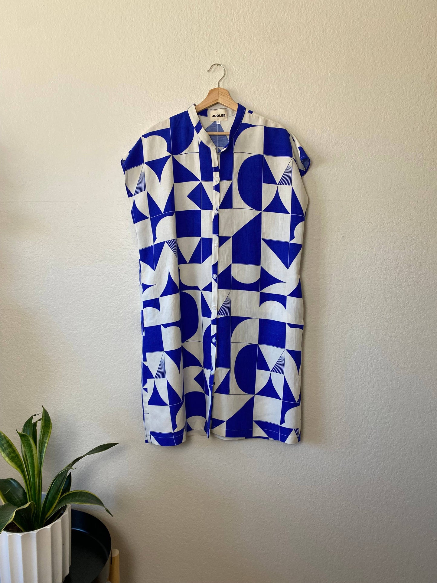 Deep Blue Shirt Dress by Joolee