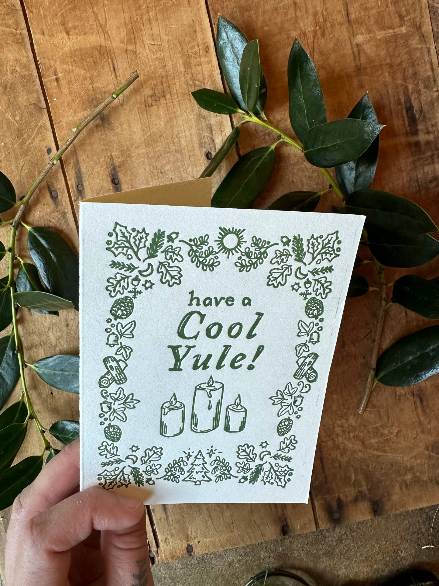 Cool Yule Letterpress Card
