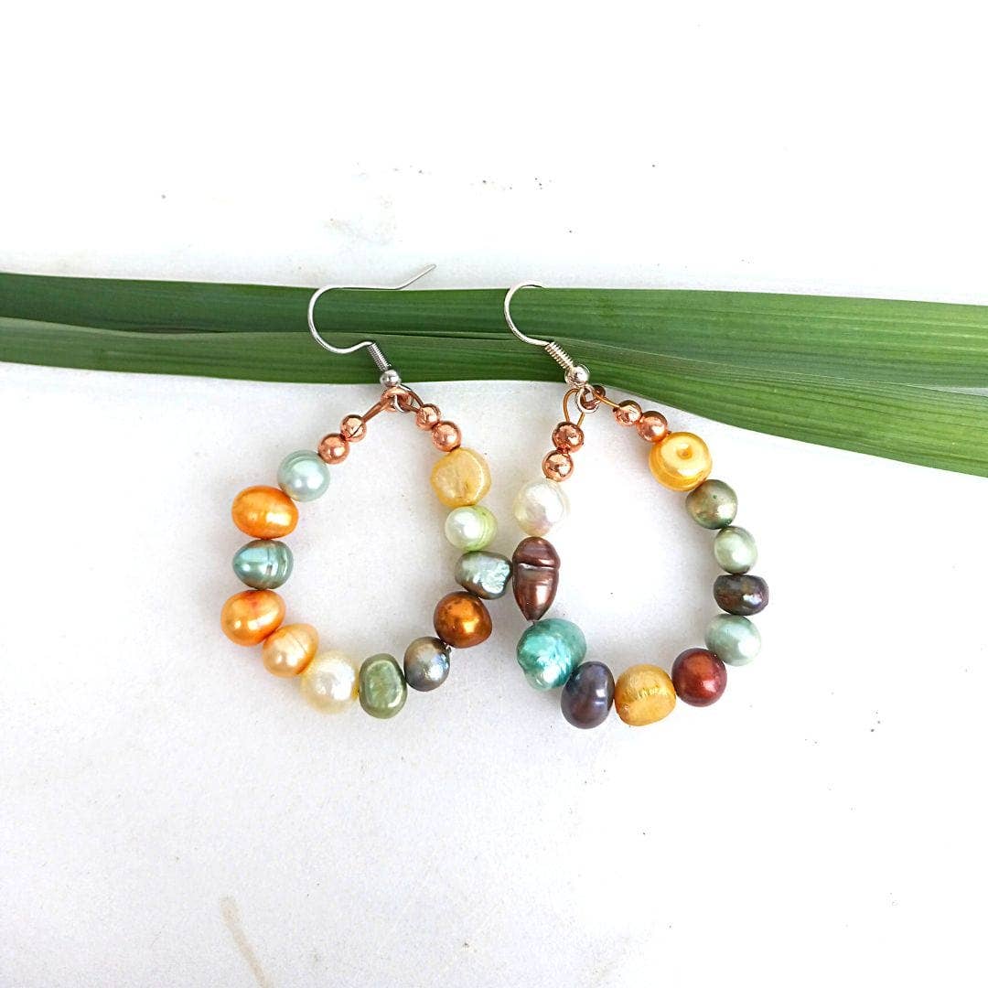 Three Sisters Freshwater Pearl Earrings