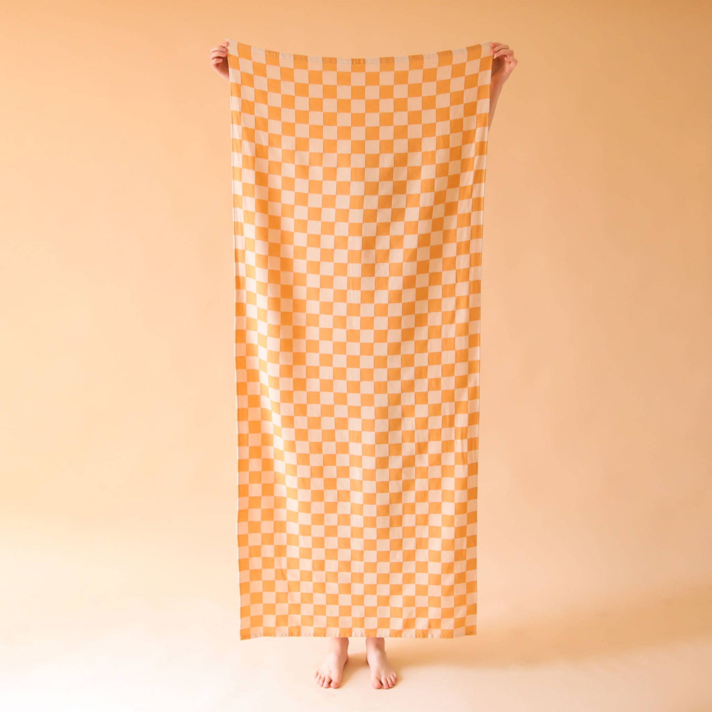 Sand Resistant Beach Towel | Checker