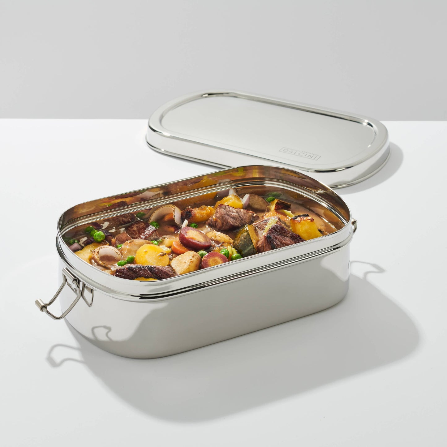 Stainless Steel Container with Clips