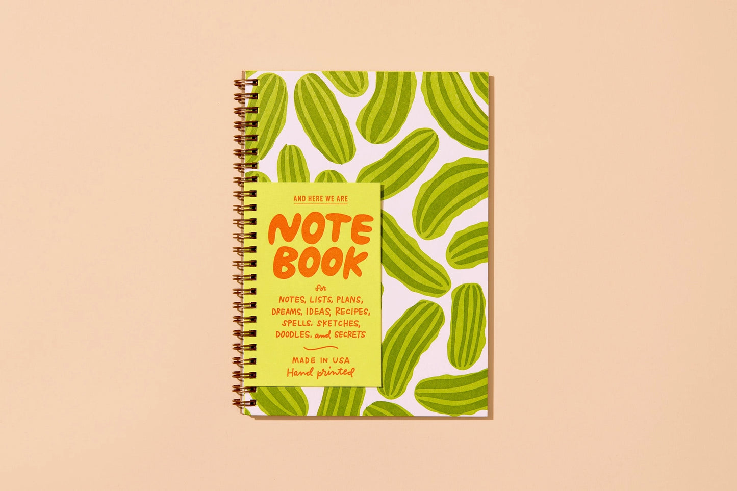 Letterpress A5 Spiral Notebook