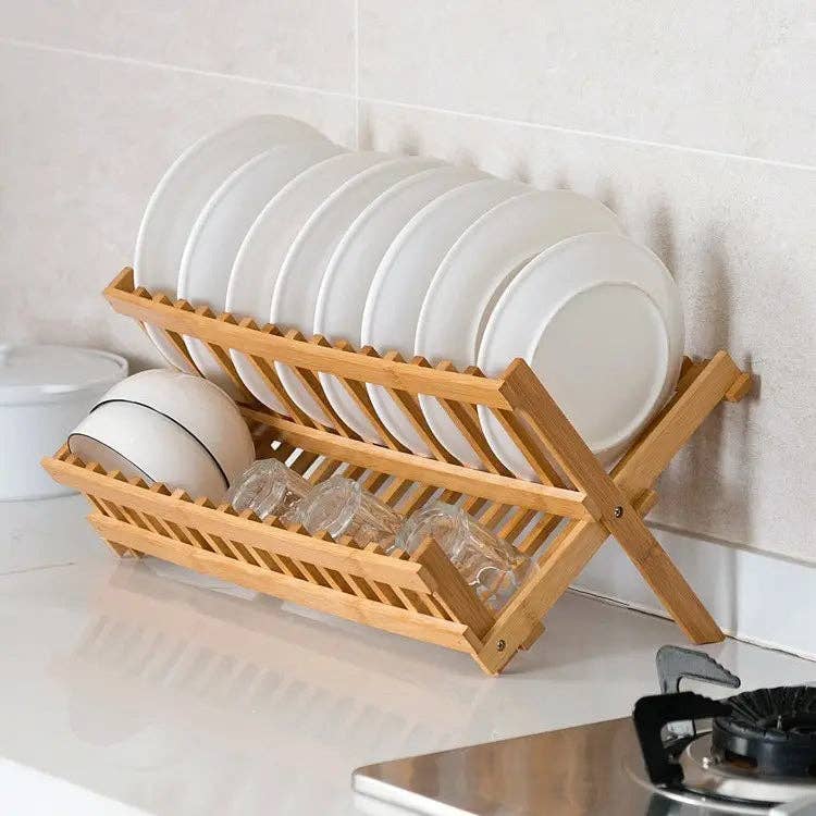 Bamboo Dish Drying Rack