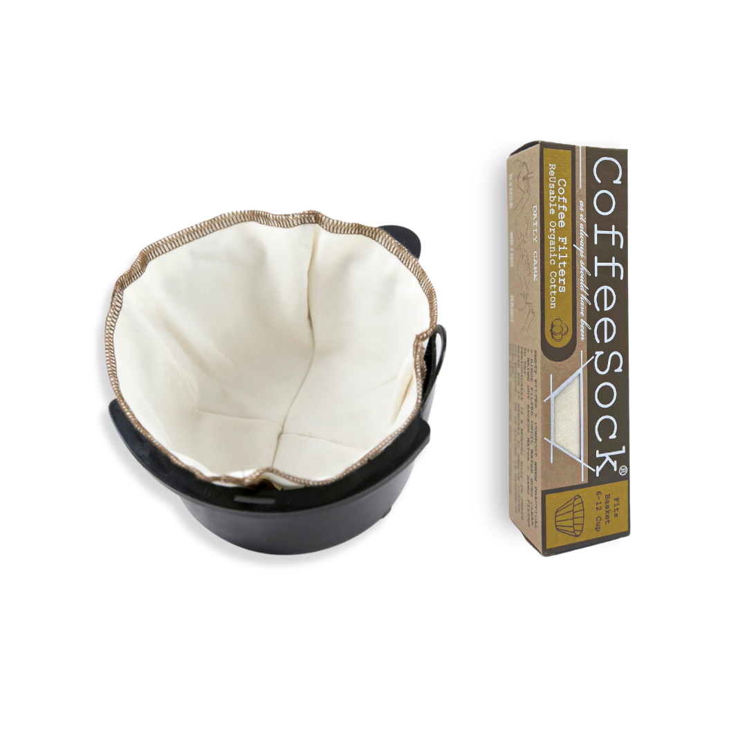 Reusable Organic Cotton Filters | Basket 6-12 Cup