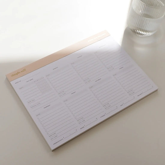 Simple Self - Work-Life Balance Planning Pad: Blush