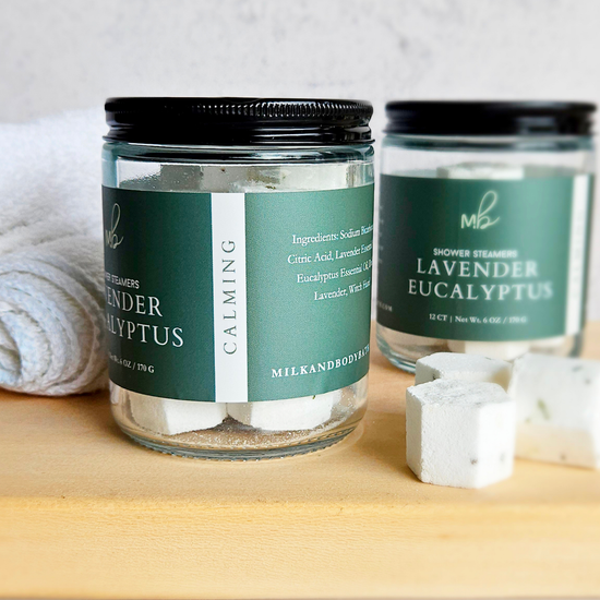 Milk + Body - Mini Shower Steamers 12ct: Peppermint Eucalyptus
