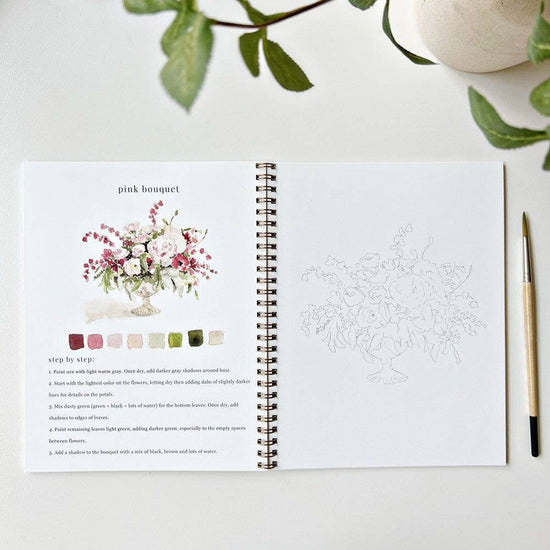 Load image into Gallery viewer, Watercolor Workbook: Bouquets
