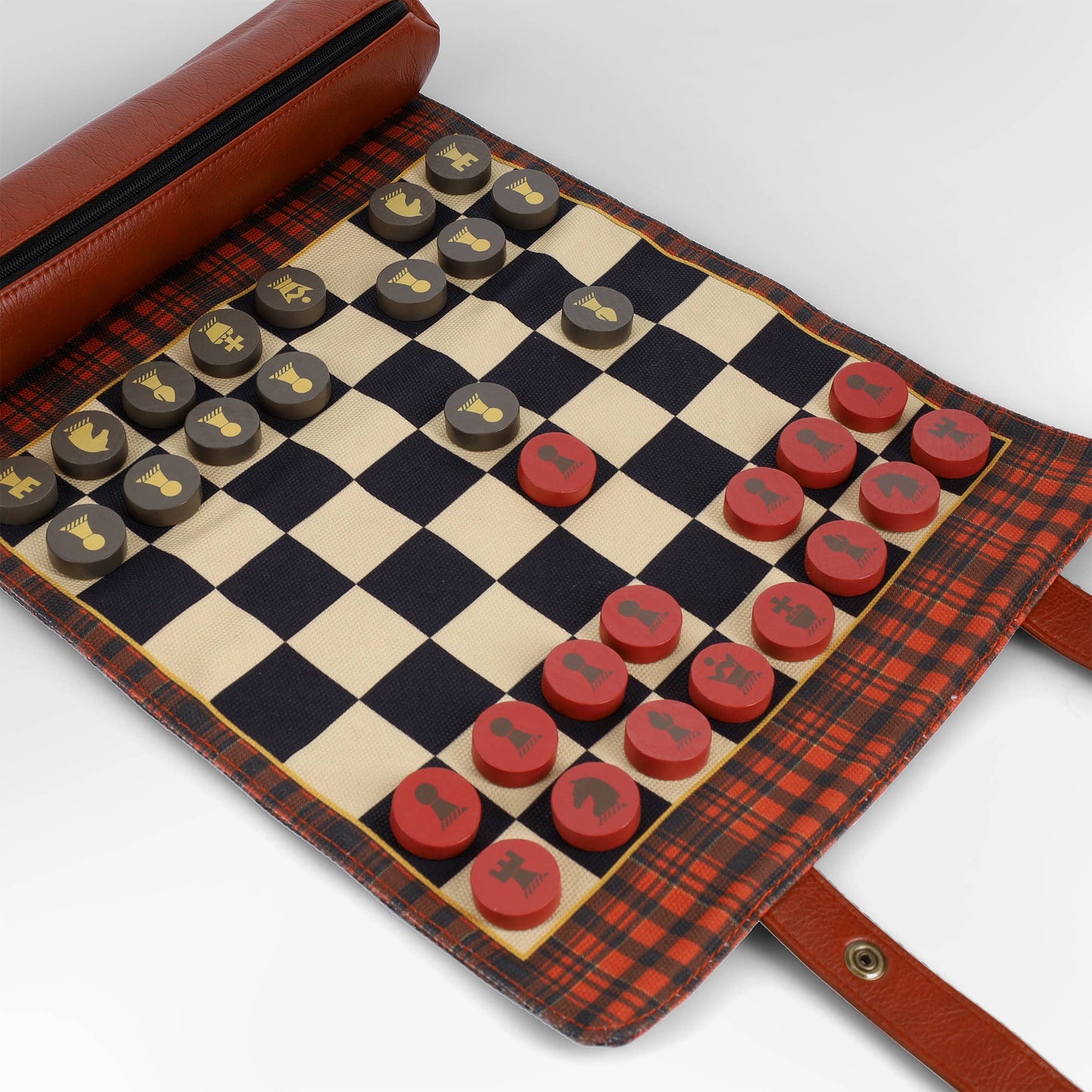 Pendleton Roll-Up Chess + Checkers