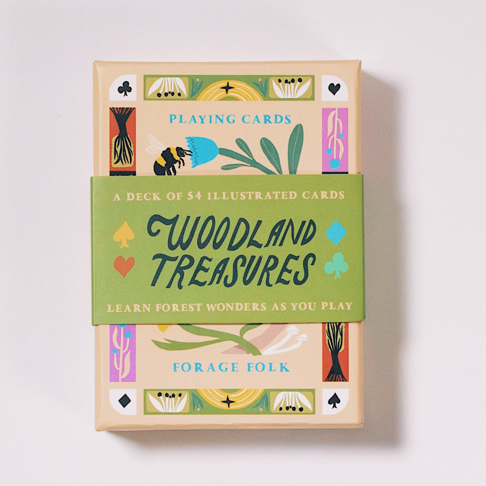 Woodland Treasures Forest Plant Playing Cards by Forage Folk