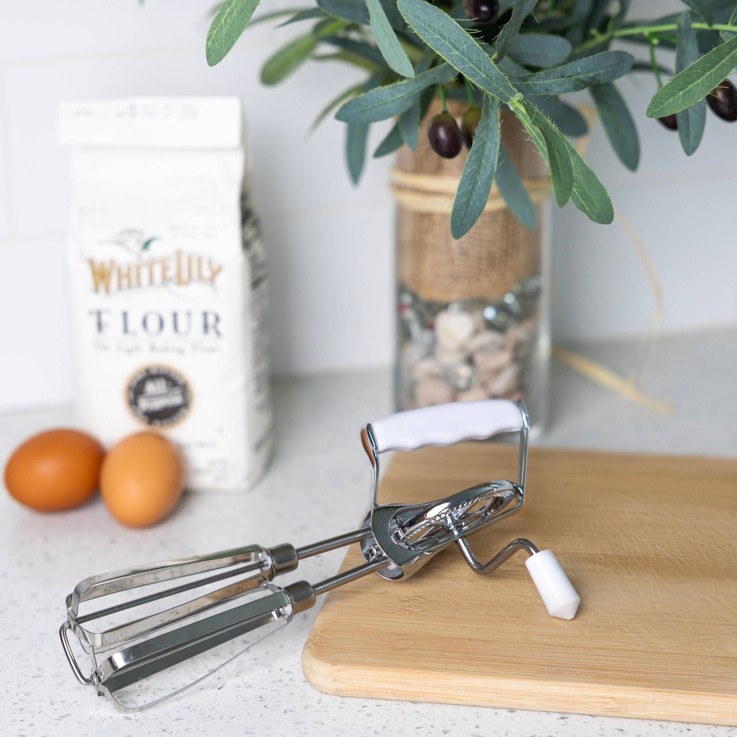 Stainless Steel Manual Hand Mixer