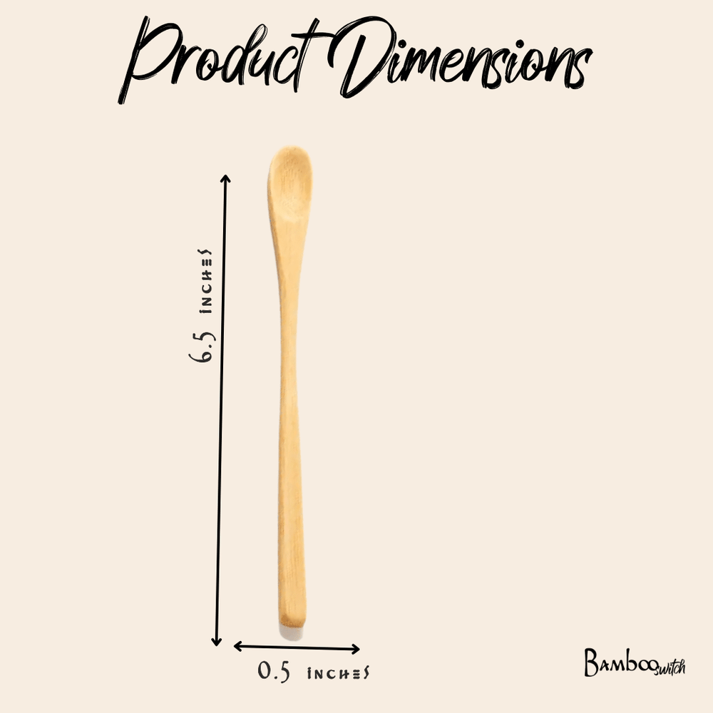 Long Bamboo Mixing Spoon