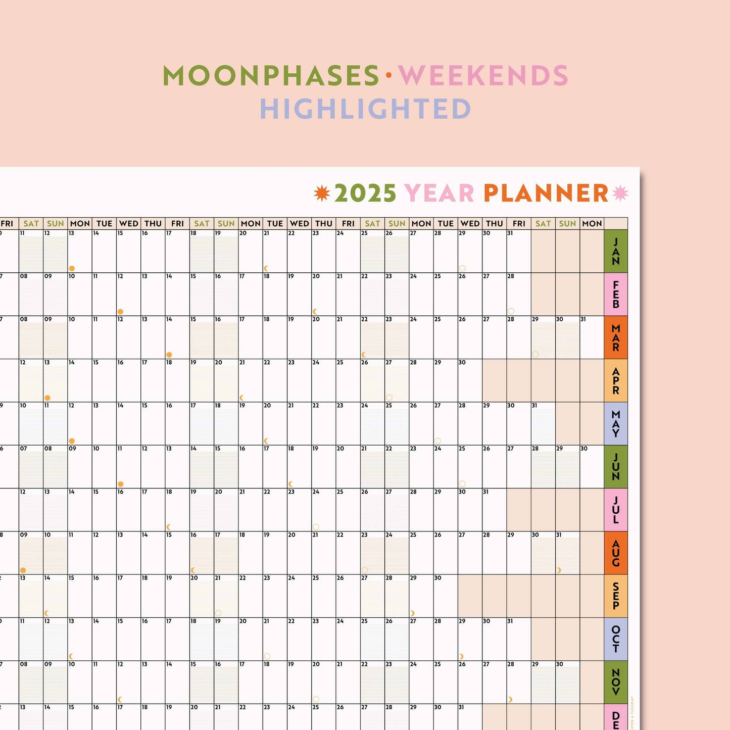 Good Tuesday - 2025 Year Wall Planner